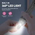 thumbnail image 2 of CshidWorld Cordless Electric Nail File, 10-Speed Nail Drill Kit with LED Light, Professional Portable Manicure Pedicure Tool for Thick Nails, Hand & Foot（White）, 2 of 9