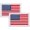 style 2, variant on 2 Pack American Flag Patches(2.1x3.3 Inch) US Flag Stickers Hook and Loop Premium Embroidered Patch Rectangular Sew on Military Army Uniform Vest Emblems Backpacks Accessories Patriotic Badge(Gold)