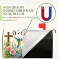 thumbnail image 6 of Mailbox Covers Magnetic Standard Size Christian Cross Hummingbird Welcome Floral Mailbox Cover for Outdoor Garden Yard Decor 21x18 Inch, 6 of 7
