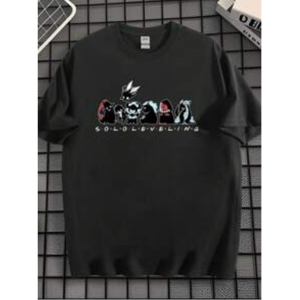 Estilo anime, personaje de Solo LEVELING, estampado, para hombre, moda, camiseta, CAMISETA, TOP