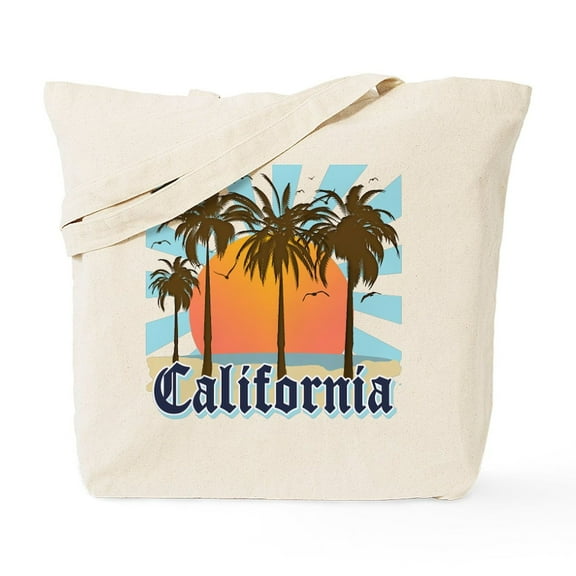 CafePress - Vintage California Tote Bag - Unisex Canvas Tote Bag, Beige, 1-Piece