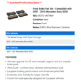 thumbnail image 2 of Front Brake Pad Set - Compatible with 2007 - 2013 Mercedes-Benz S550 2008 2009 2010 2011 2012, 2 of 2