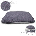 thumbnail image 3 of Sugar Skull Pet Bed, Repetitive Pattern of Retro Style Skulls with Flower Details, Chew Resistant Pad for Dogs and Cats Cushion with Removable Cover, 24" x 39", Dark Indigo Purpleblue, by Ambesonne, 3 of 4