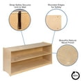 thumbnail image 3 of Flash Furniture Hercules Wooden 2 Section School Classroom Storage Cabinet for Commercial or Home Use - Safe, Kid Friendly Design - 24"H x 48"L (Natural), 3 of 11