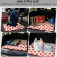 thumbnail image 3 of Binienty Pink Strawberry Daisy Pattern Universal Car Rear Trunk Cargo Liner, Anti-Skid Bottom Easy to Clean Interior Accessory, 29"x39" Fit for Most Sedan SUV Models, 3 of 7