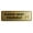 Brushed Gold, variant on Signs ByLITA Standard Please Seat Yourself Door or Wall Sign Durable ABS Plastic | Laser Engraved | Easy Installation | Elegant Design Sign (Black /Gold) - Small