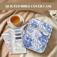 thumbnail image 3 of Yuyamidu Blue Flowers Bible Cover Case for Women Bible Carrying Case Quilted Bible Study Supplies Accessories Protective Scripture Book Cover Organizer for Women, 3 of 8