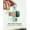 thumbnail image 4 of JOYROOM Portable Charger for Apple Watch, 2000mAh Magnetic Wireless Power Bank Fast Charger Keychain, Compatible for iWatch Series 11/10/9/8/7/6/5/SE/4/3/2/Ultra, Mint, 4 of 7