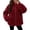 Wine, variant on Enjoytime Fleece Jacket Women Stand Collar Long Sleeve Zip Up Fuzzy Outerwear Casual Soft Warm Fall Winter Coat with Pocket