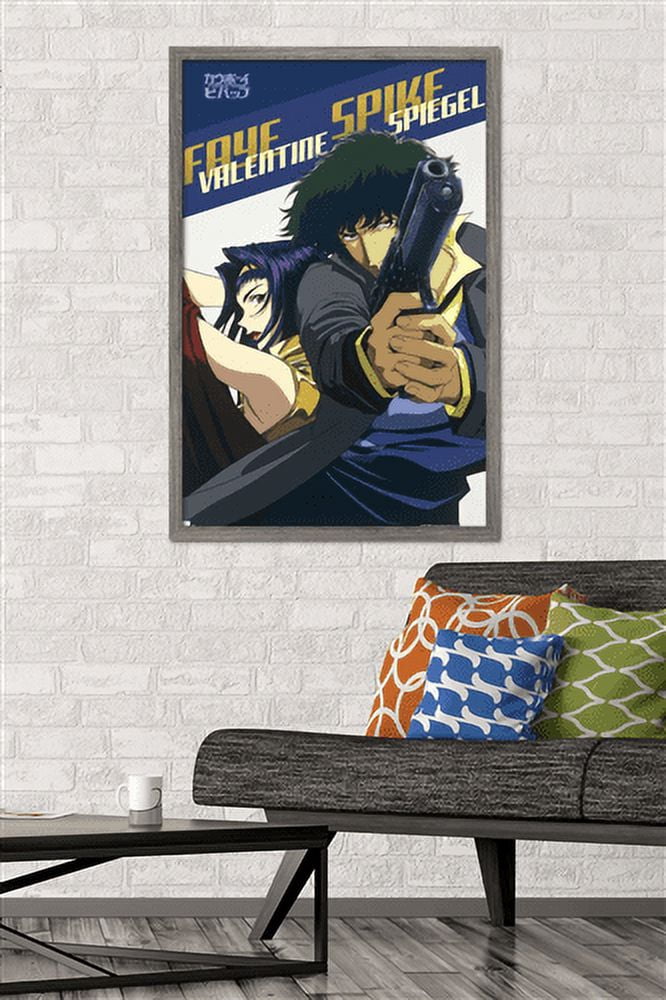 Cowboy Bebop - Spike & Faye Wall Poster, 22.375" x 34", Framed