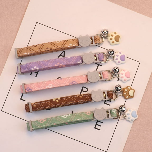 Cat Claw kitten Collar,Cute Breakaway Cat Collar with Bells for Small to Medium Cats and Dogs - Adjustable from 6.3 to 11 Inches