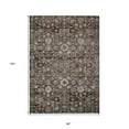 thumbnail image 3 of 8' X 10' Dark Brown Brown And Taupe Oriental Washable Indoor Outdoor Area Rug, 3 of 5