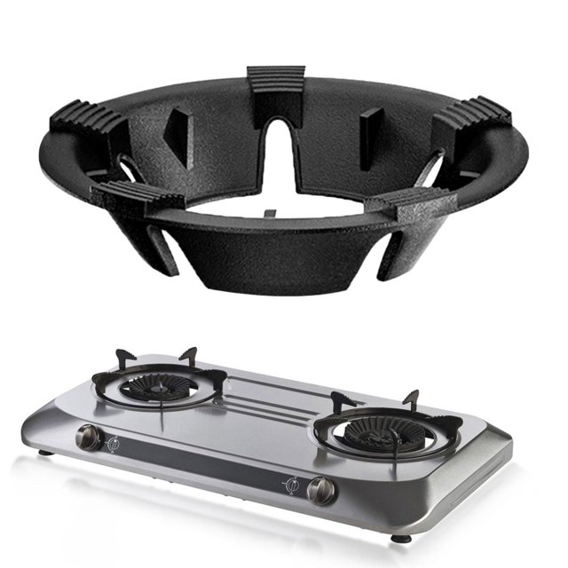 Estante de soporte para estufa, anillo de soporte para Wok de hierro fundido, estante redondo para olla de leche, soporte de rejilla para quemador de 5 Macarena estante para woks