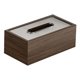 thumbnail image 2 of Cubierta de caja de pañuelos Boca ancha de madera con cubierta de acrílico Organizador para el hogar Caja de pañuelos Dispensador Rectángulo para, 2 of 9