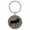 Gray, variant on Moose Animal Nature Pink Laser Engraved Leatherette Keychain Backpack Pull - 1.5 x 3 Inches