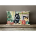 thumbnail image 3 of Black Chow Chow Christmas Fabric Decorative Pillow 12 in x 16 in, 3 of 4