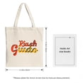 thumbnail image 3 of Stylish Canvas Tote Bag with Vibrant Orange and Pink Splash Design - Perfect for Shopping Travel and Parties, 3 of 4