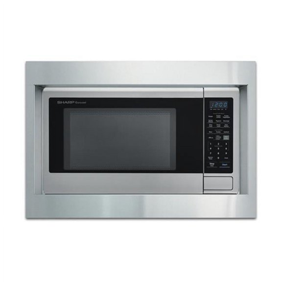 Sharp RK56S27F 27 in. Built-in Microwave Oven Trim Kit, Stainless Steel
