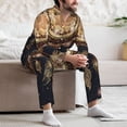 thumbnail image 7 of Lsque Dreamcatcher With Mandala Pattern Long Sleeve Pajama Set for Men - Soft 2-Piece Sleepwear and Loungewear Set with Pockets, Comfy Nightwear-Small, 7 of 7