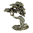 thumbnail image 4 of LABSERRON Brass Pine Adornment Desktop Pine Shaped Decor 1Set Golden .3X4.3X0.8In, 4 of 8