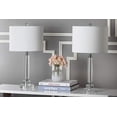 thumbnail image 3 of SAFAVIEH Lighting Collection Deco Modern Crystal Column 25-inch Bedroom Living Room Home Office Desk Nightstand Table Lamp Set of 2 (LED Bulbs Included), 3 of 5