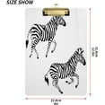 thumbnail image 2 of FMSHPON Zebra Clipboard Hardboard Wood Nursing Clip Board and Pull for Standard A4 Letter 13x9 inches, 2 of 7