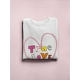 thumbnail image 3 of True Love Heart Design. Sweatshirt Women -Image by Shutterstock, Female Medium, 3 of 4