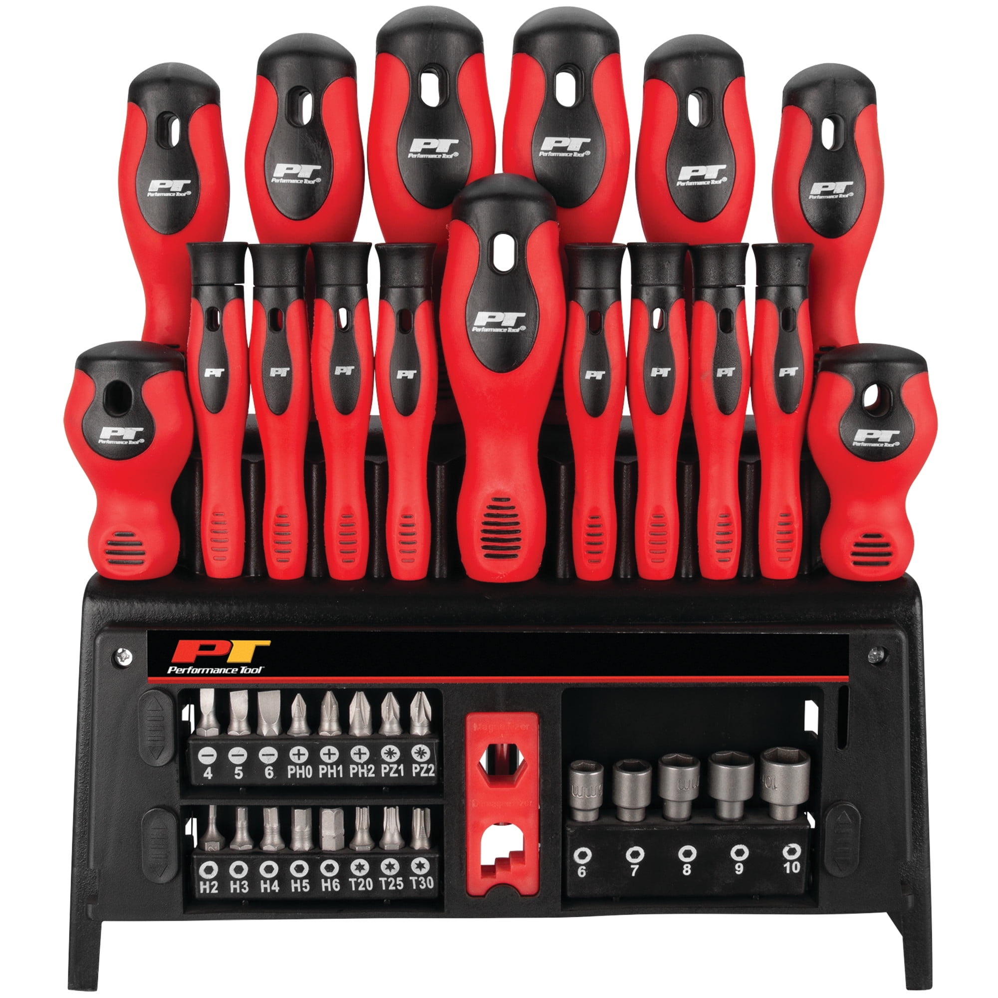 Performance Tool W1727 39-Piece Screwdriver Set with Rack