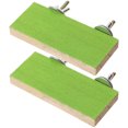 thumbnail image 1 of 2Pcs Rectangular Parrot Platforms Wooden Bird Platforms Interesting Bird Stands Parakeet Platform, 1 of 7