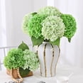 thumbnail image 2 of Flores artificiales Yastouay Real Touch Hydrangea x6 unidades, color verde claro, 2 of 7