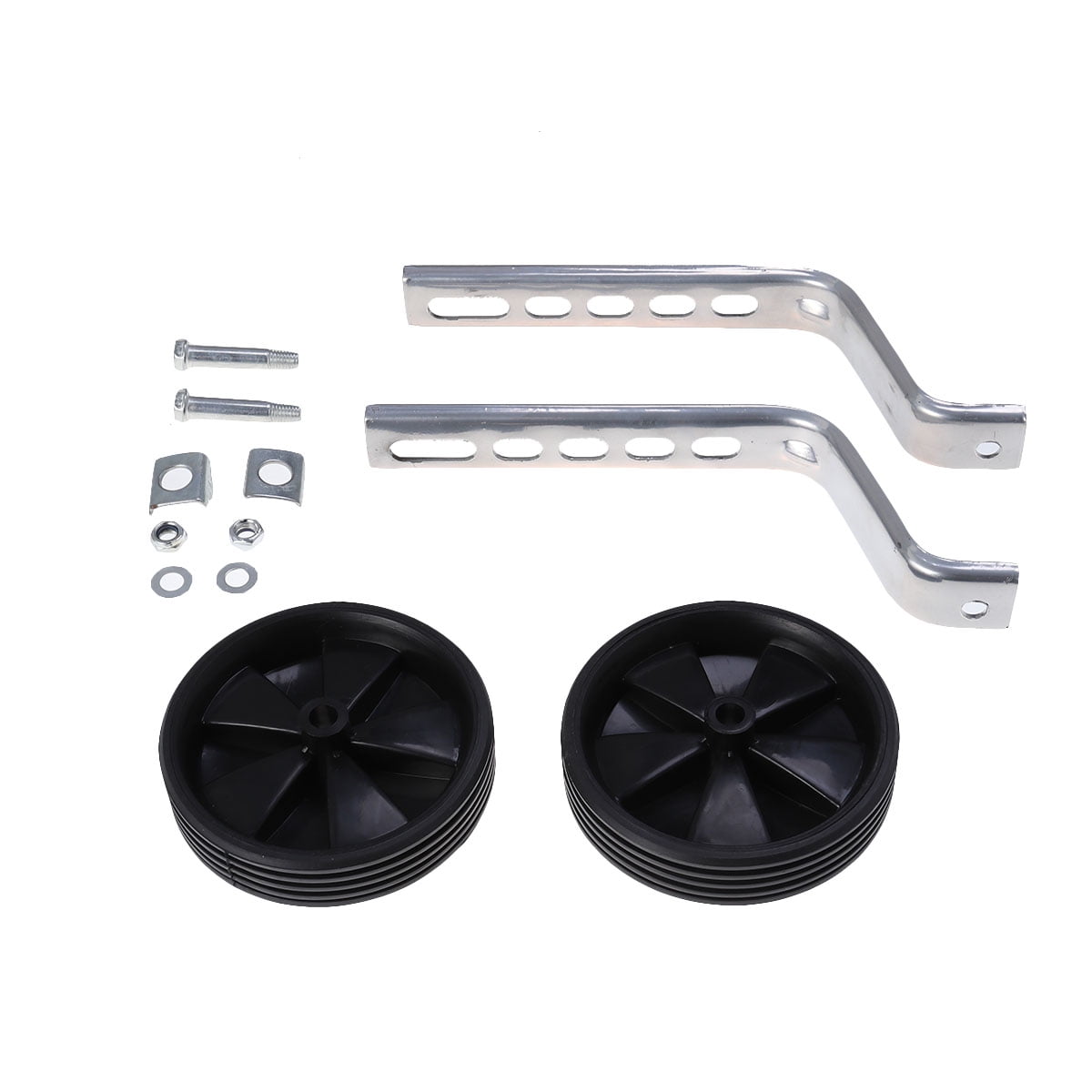 Cycle Universal Bike Stabilisers Children Child Kid Training Wheel 12' -20' (Black)