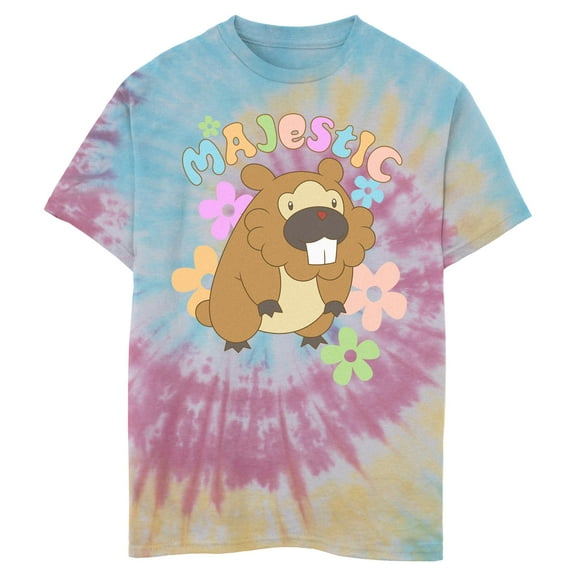 Boy's Pokemon Majestic Bidoof Graphic T-Shirt