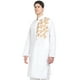 SKAVIJ Hommes Indien Coton Kurta Casual Longue Chemise Robe de Soirée Grande White – image 5 sur 6
