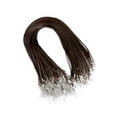 thumbnail image 1 of ZheElen 100 Pcs Corde de Collier Design Simple Pendentif Réutilisable Fil de Fabrication de Bijoux Accessoires Artisanat Noir Or Marron Blanc, 1 of 6