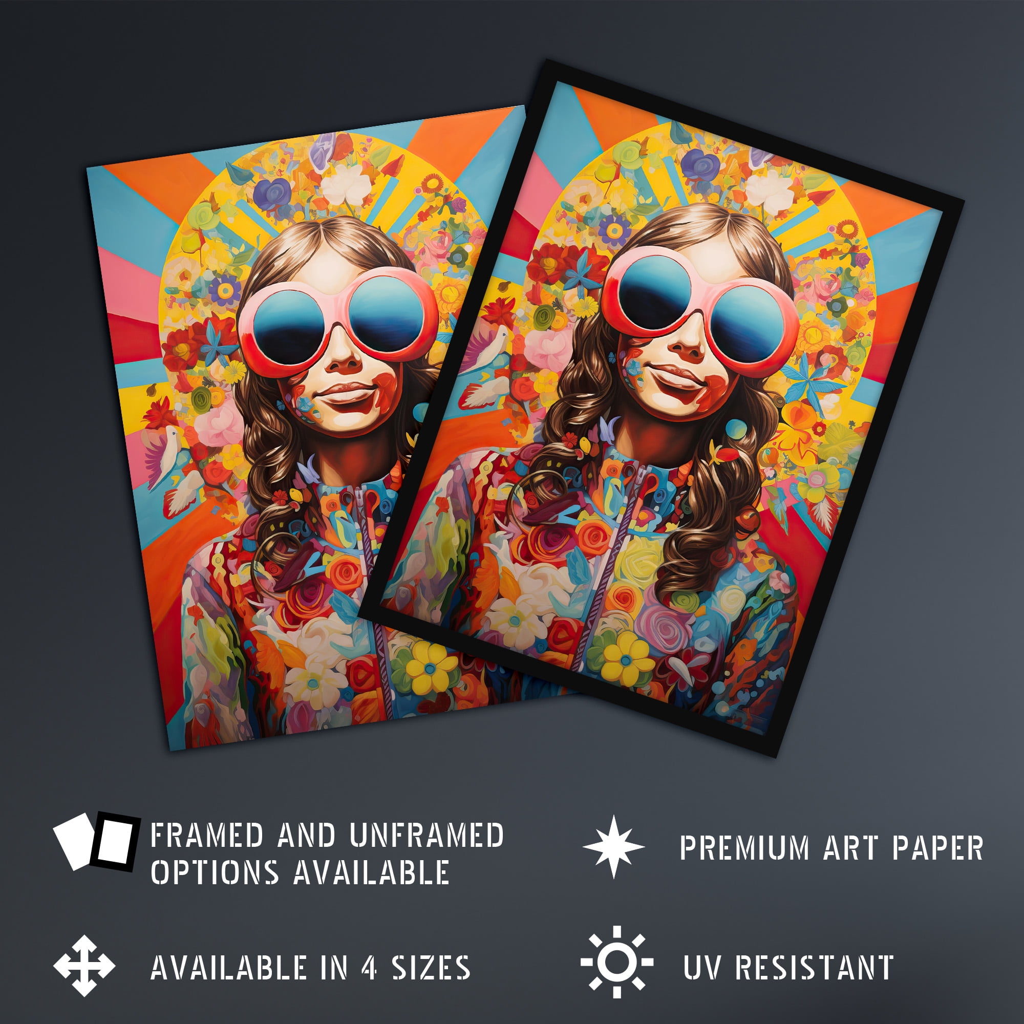 Flower Power Fanfare Florals Maximalist Bright Bold Colourful