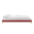 thumbnail image 3 of Modway Sutton Twin Modern Performance Velvet Bed Frame in Dusty Rose, 3 of 6