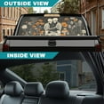 thumbnail image 5 of SEANATIVE Truck Rear Window Decal Removable Perforated One Way See Through Graphic Sticker for Pickup Back Window Valentine's Day Decor, 66.9 x 22.4 Inch, Skeleton Couple Floral, 5 of 7