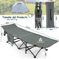 thumbnail image 3 of Cama plegable para Camping Costway 272 kg con reposacabezas inclinado 185x67x54 cm, 3 of 9