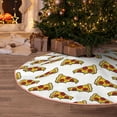 thumbnail image 4 of Salouo Pizza Christmas Tree Skirt 36" Farmhouse Christmas Decorations Snowman Xmas Tree Skirt Tree Mat for Holiday Party Decor, 4 of 8