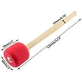 thumbnail image 6 of RONSHIN Bass Foam Drum Mallets Sticks With Oak Wood Handles Lightweight Snare Hammer Percussion Instrument Accessories, 6 of 9