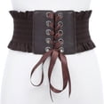 thumbnail image 3 of segolike Mode Corset pour Femmes Robes Larges Extensibles Mariage Fête Ceinture Brun Foncé Foncé, 3 of 4