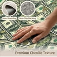 thumbnail image 6 of ODIKA 9'x12' Washable Area Rug Graphic Men Scattered Funky Currency Bathroom Designer Anime for Great Room, Indoor Concept, Large Living Low Pile, Flatwoven, 6 of 7