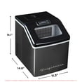 thumbnail image 6 of Frigidaire 40lbs. Countertop Clear Square Ice Maker - Black, 6 of 13