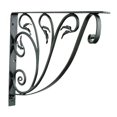 thumbnail image 1 of Achla Designs B-10 Leafy Leaf - Buzón decorativo de hierro forjado, soporte para estante, color negro, 1 of 2