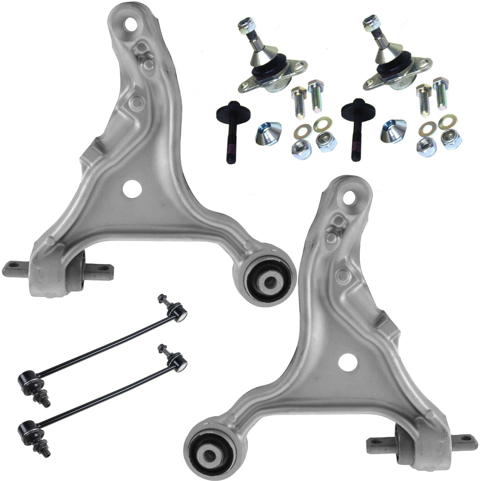 TRQ 6 pc Kit Control Arm Ball Joint Sway Bar Link LH RH Set for Volvo S60 V70 PSA56464
