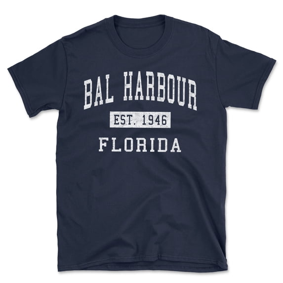 Bal Harbour Florida Classic Established Men's Cotton T-Shirt