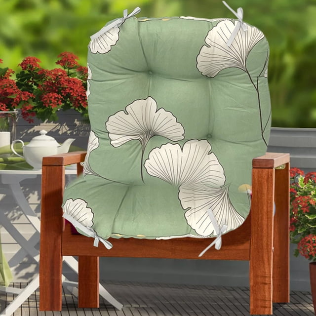Cojines Gruesos para Silla de Exterior (Paquete de 2), 43 X 43 y 43 X 53 Cm | Cojines Estampados para Patio, Jardín y Terraza | Nailon y Elastano Duraderos | Asientos Cómodos y Resistentes a La Intem