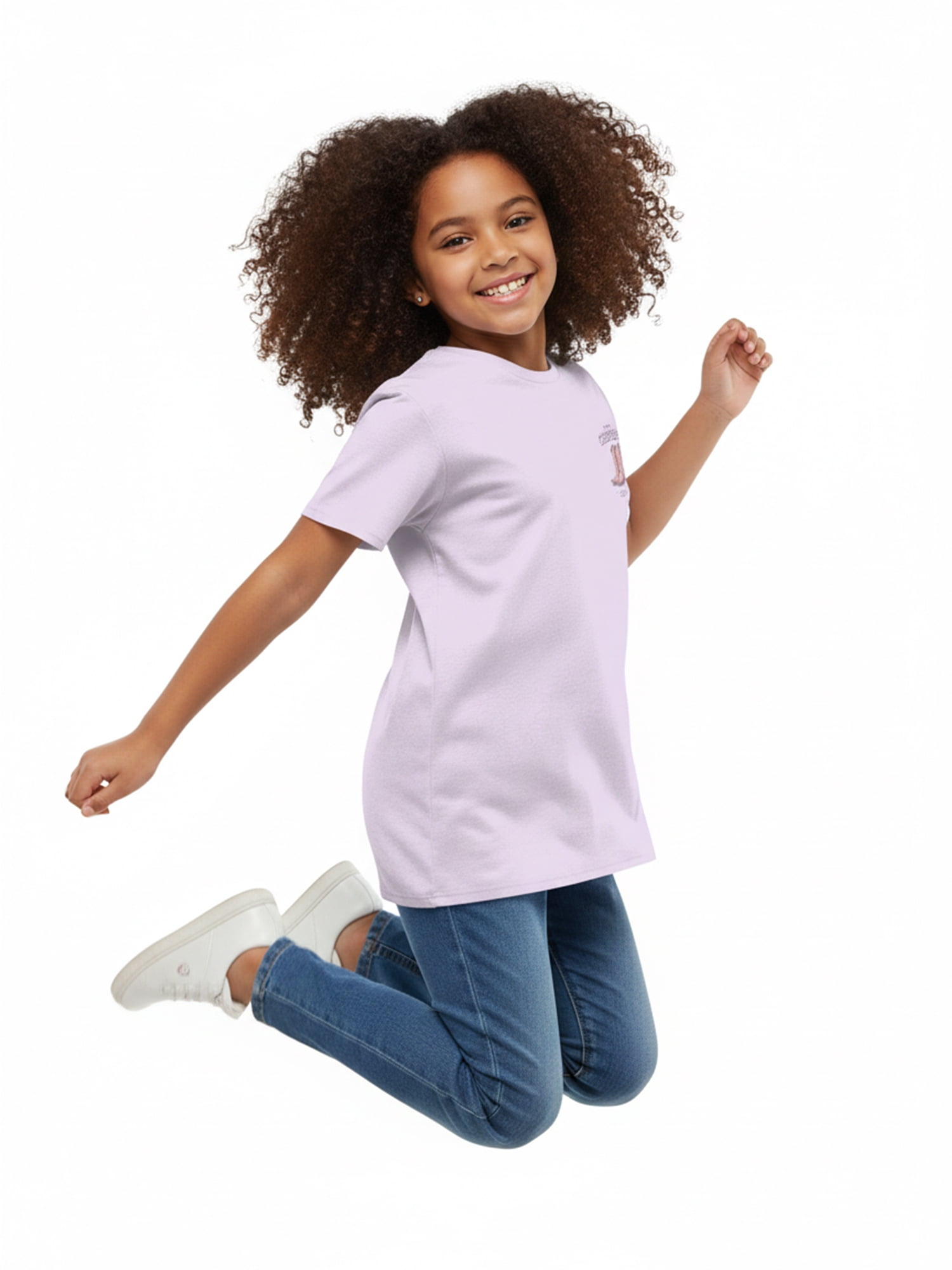 Wonder Nation Girls Cowgirl Era Graphic T-Shirt with Short Sleeves, Sizes 4-18