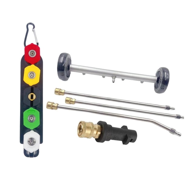 Zorion Pressure Washer Undercarriage Cleaner Water Broom Practical Chassis Cleaning under Car Washer Attachment for Vehicles RV black