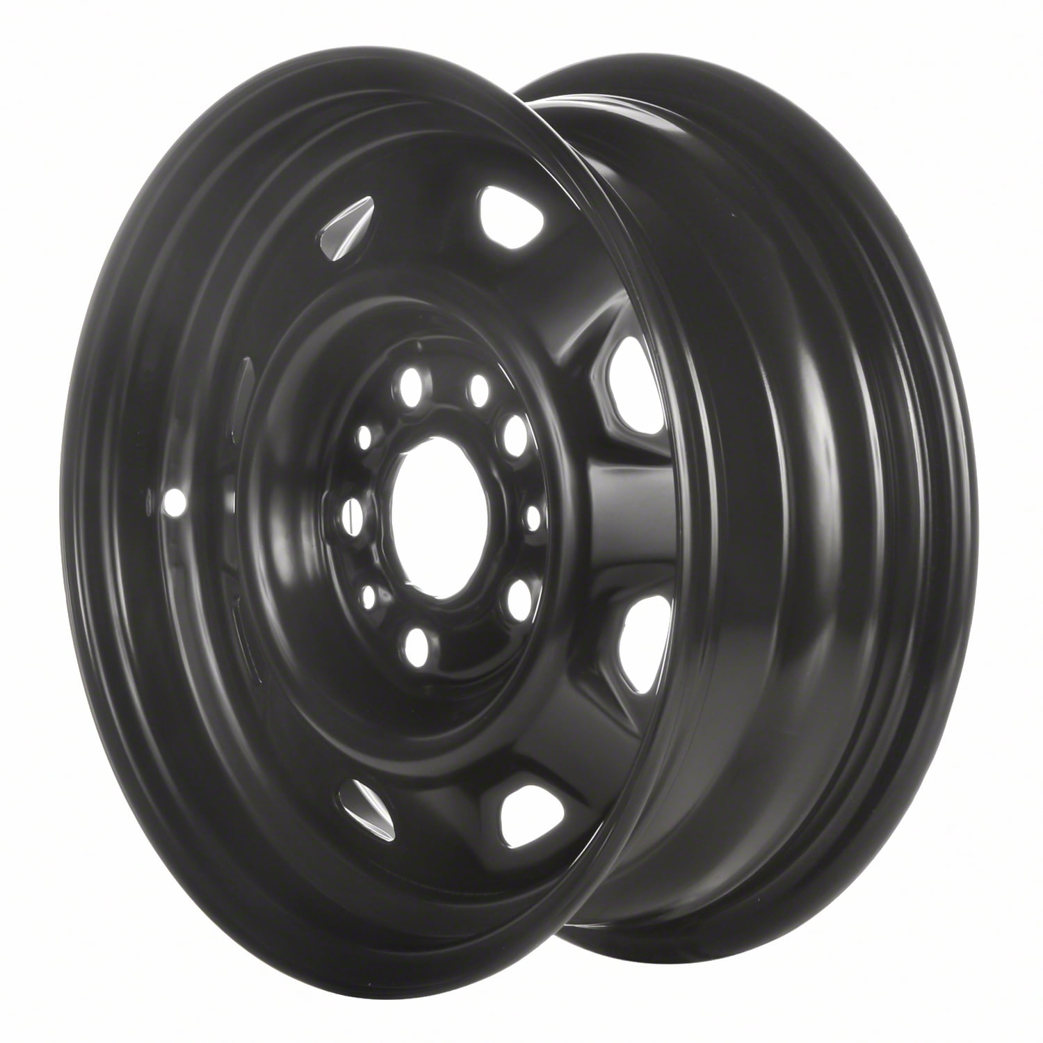Action Crash Parts, 14 X 5.5 Reconditioned OEM Steel Wheel, Black, Fits